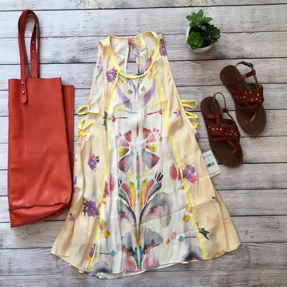 Free People Dream Free Tunic Ivory BNWT XS - Picture 1 of 8